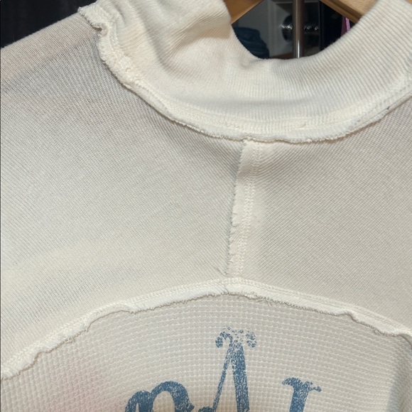 Free People We The Free Spanish Rose Waffle Tee Long Sleeve - Picture 6 of 9